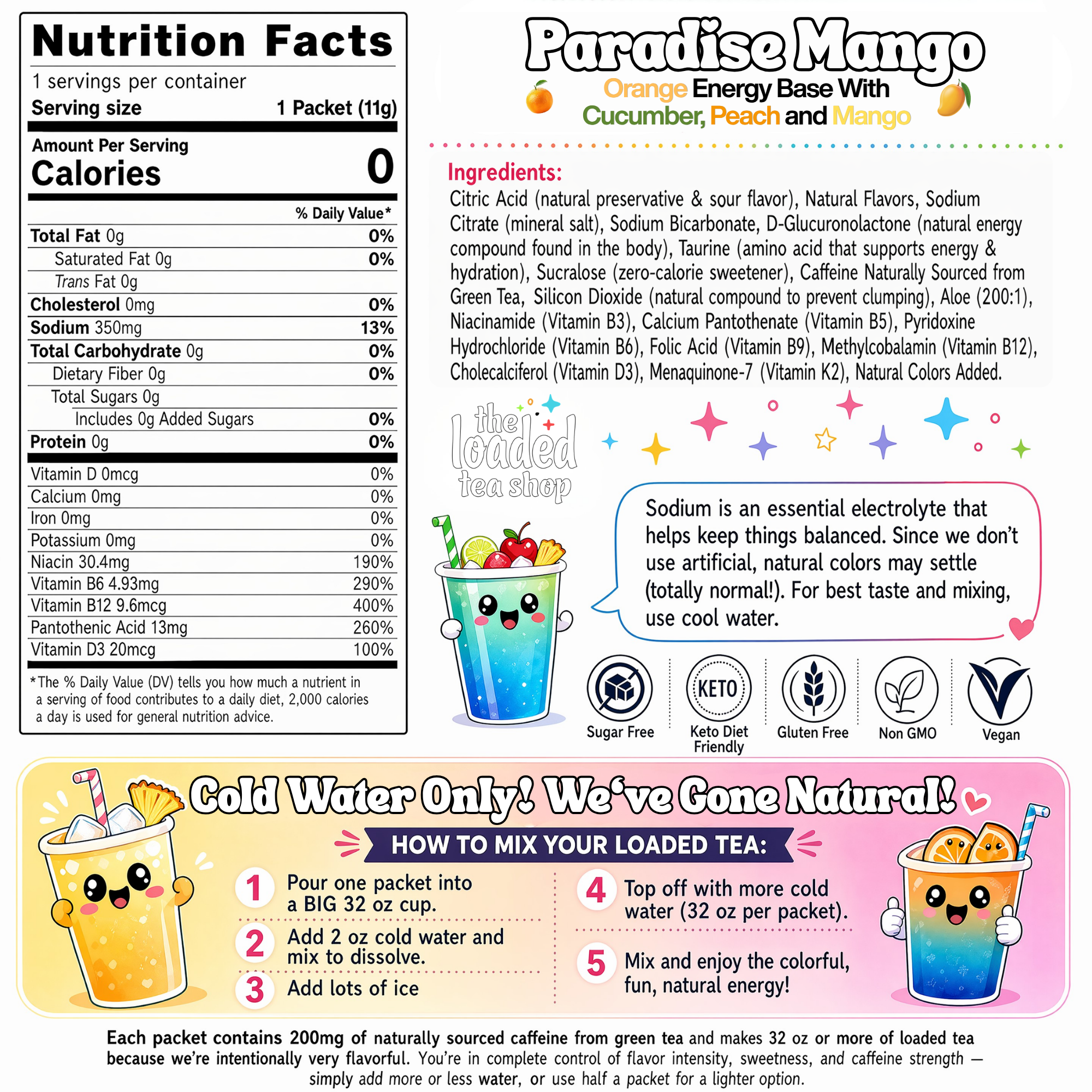 Paradise Mango Loaded Tea | Tropical Flavor
