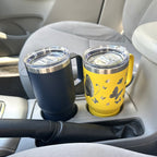 20 oz Custom Logo Tumbler with Handle – Permanent Laser Engraved Insulated Travel Mug